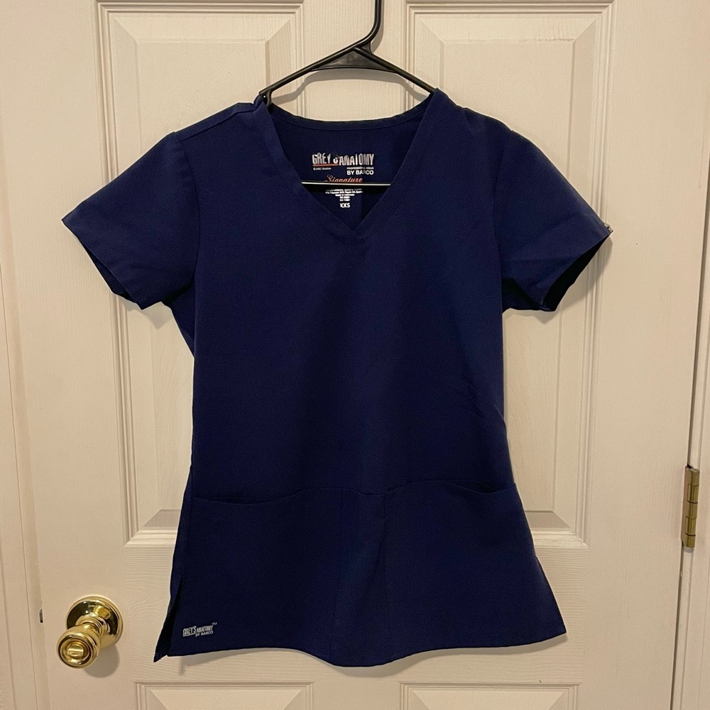 Greys Anatomy Two Pocket Scrub Top